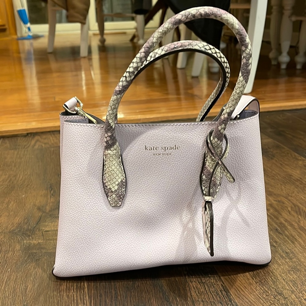 NWT Kate spade snake trim small satchel purse